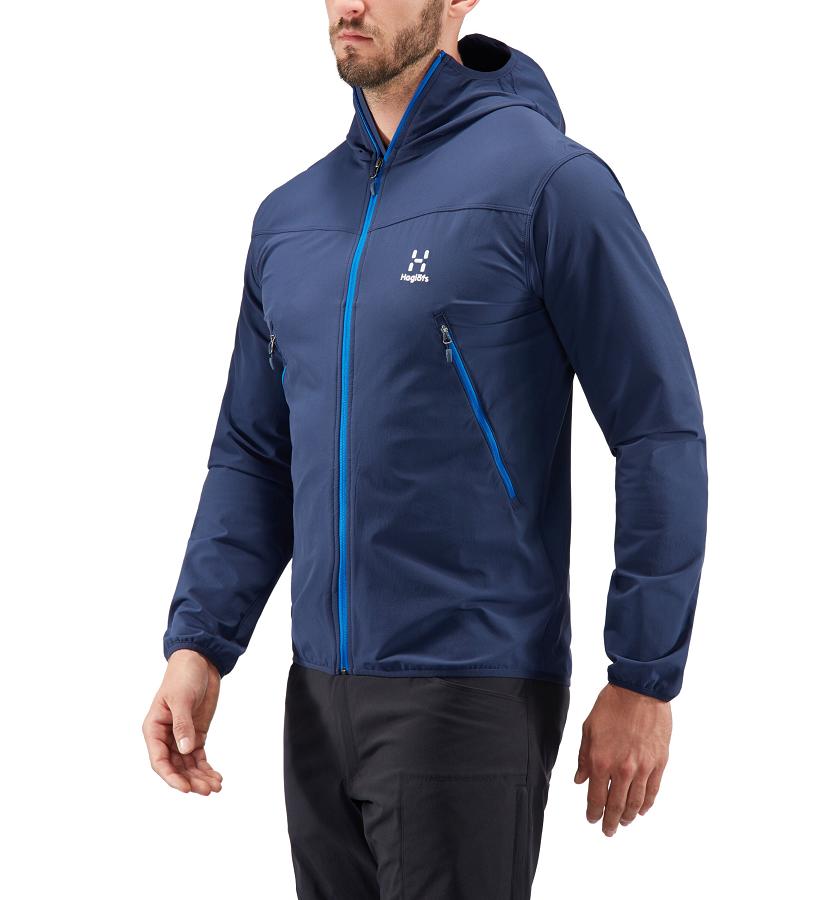 Haglöfs Mens Natrix Softshell Jacket Blue New Zealand 04293DBCK